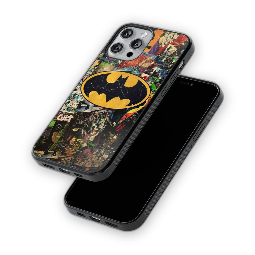 Comic Bat Glass iPhone Case for iPhone 13 Pro Max | Macmerise