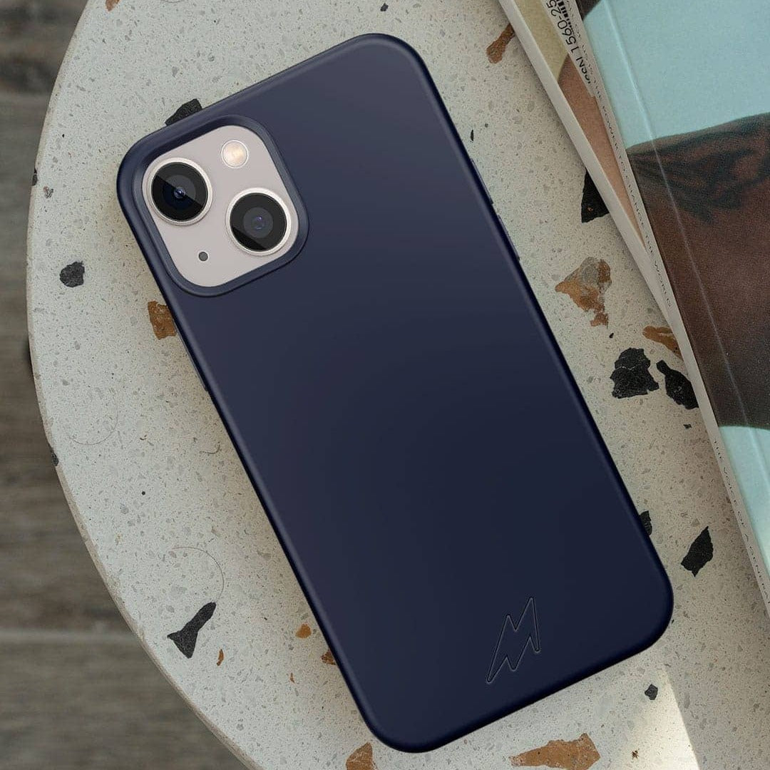 Basics iPhone 13 Mini Silicone Case Midnight Blue | Macmerise