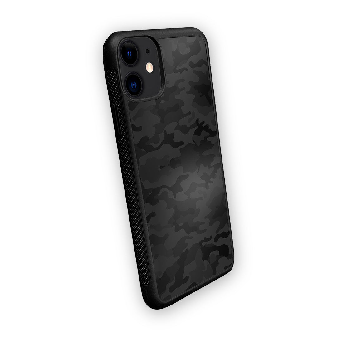 Camo Army Black Glass iPhone Case for iPhone 11 | Macmerise