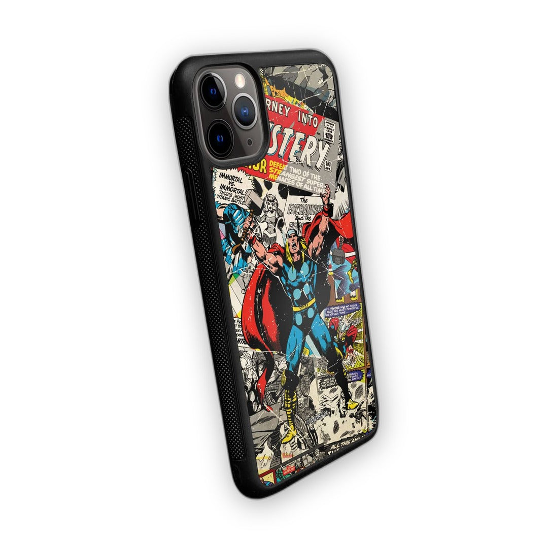 Comic Thor Glass iPhone Case for iPhone 11 Pro | Macmerise