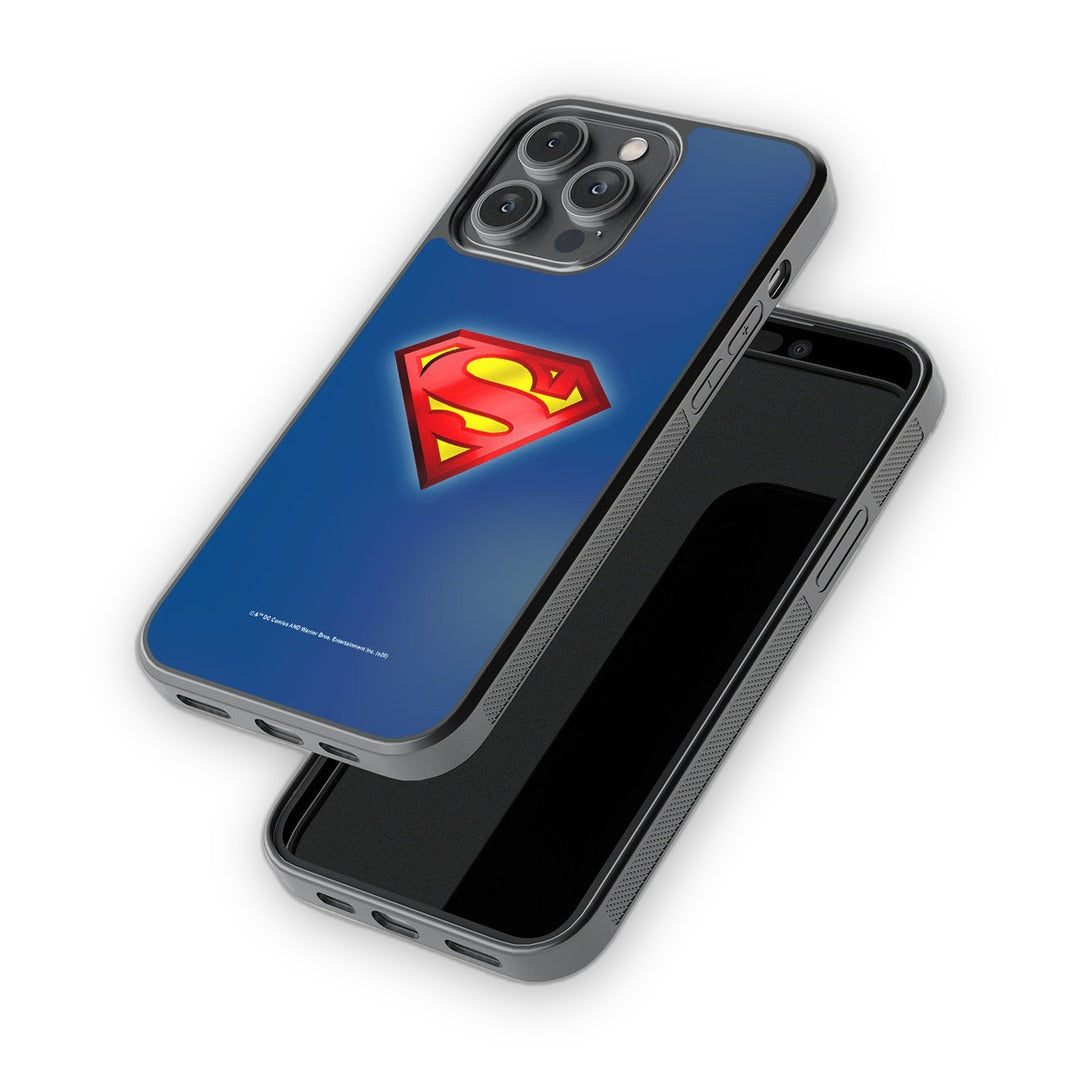 Logo Superman Glass iPhone Case for iPhone 14 Pro Max | Macmerise