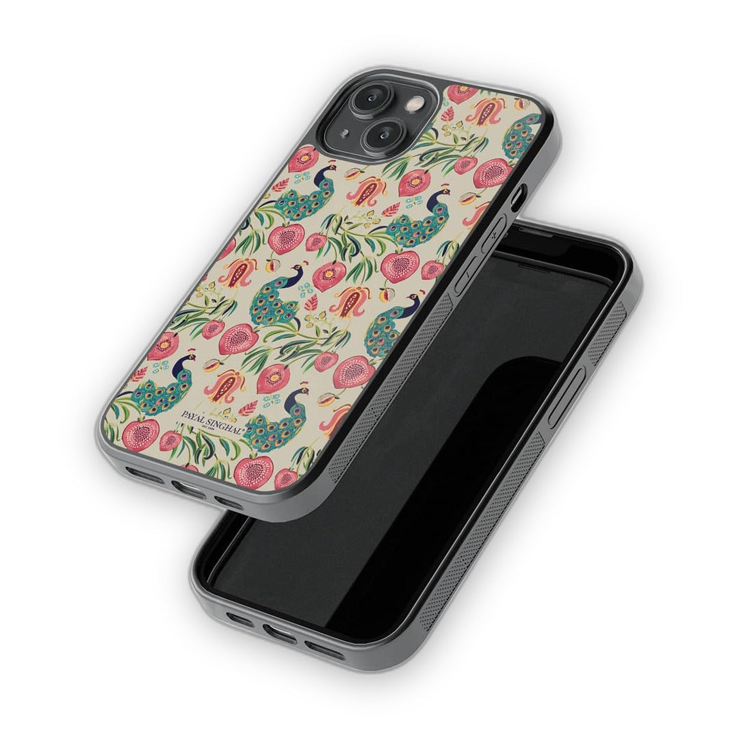 Payal Singhal Anaar and Mor iPhone 14 Cover Beige - detail view | Macmerise