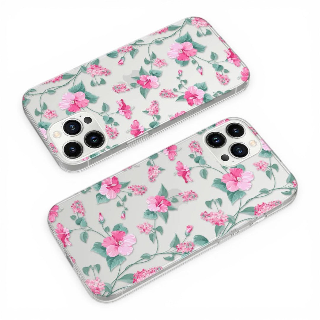 Sk Hibiscus Blush Glass iPhone Case for iPhone 13 Pro | Macmerise