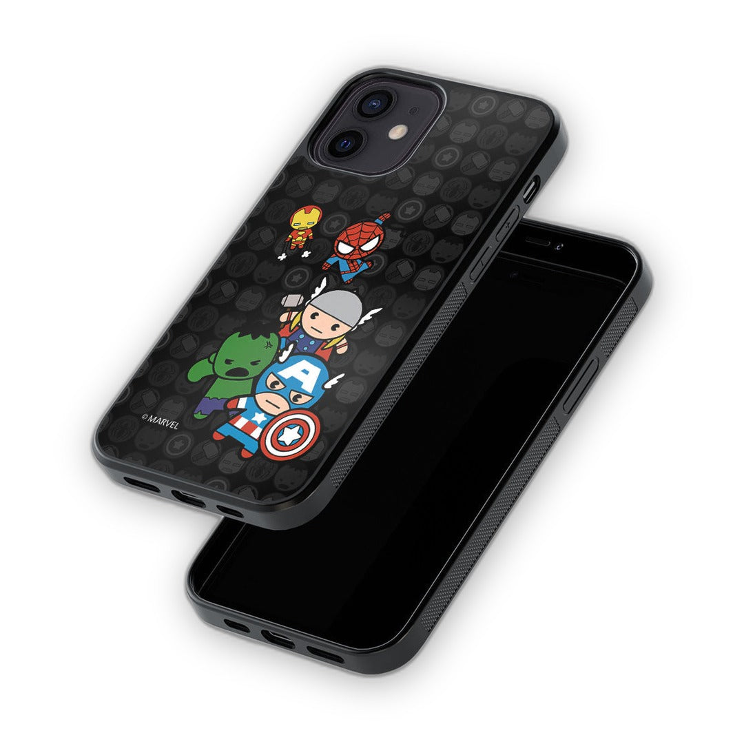 Kawaii Marvel Comics Glass iPhone Case for iPhone 12 | Macmerise