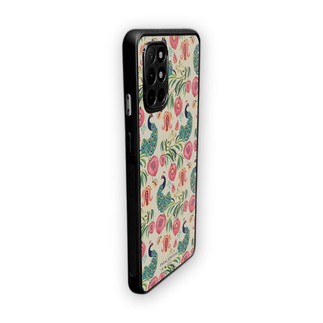 Payal Singhal Anaar and Mor Beige Phone Case for OnePlus 8t Bumper | Macmerise