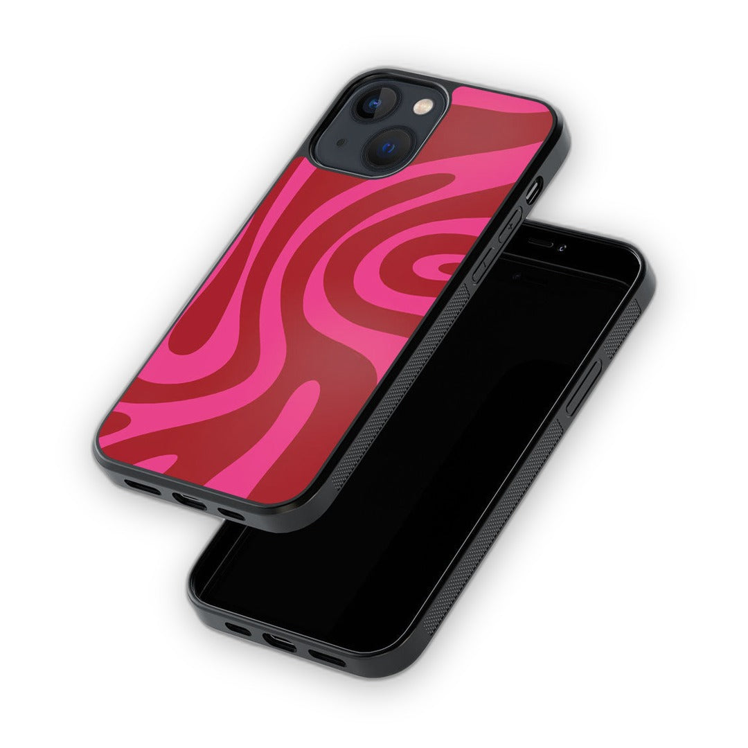Wavy Whimsy Glass iPhone Case for iPhone 13 | Macmerise