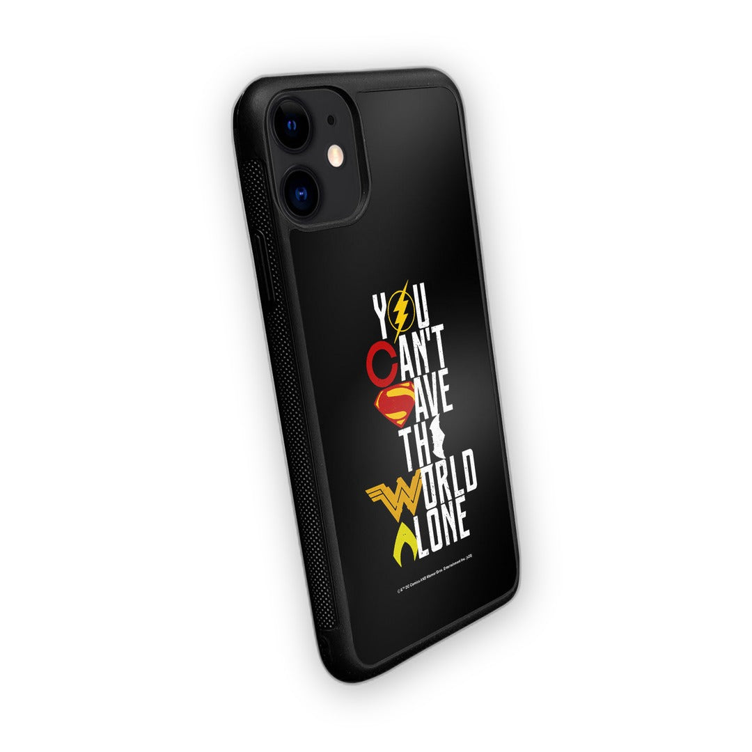 Justice League Motto Glass iPhone Case for iPhone 11 | Macmerise