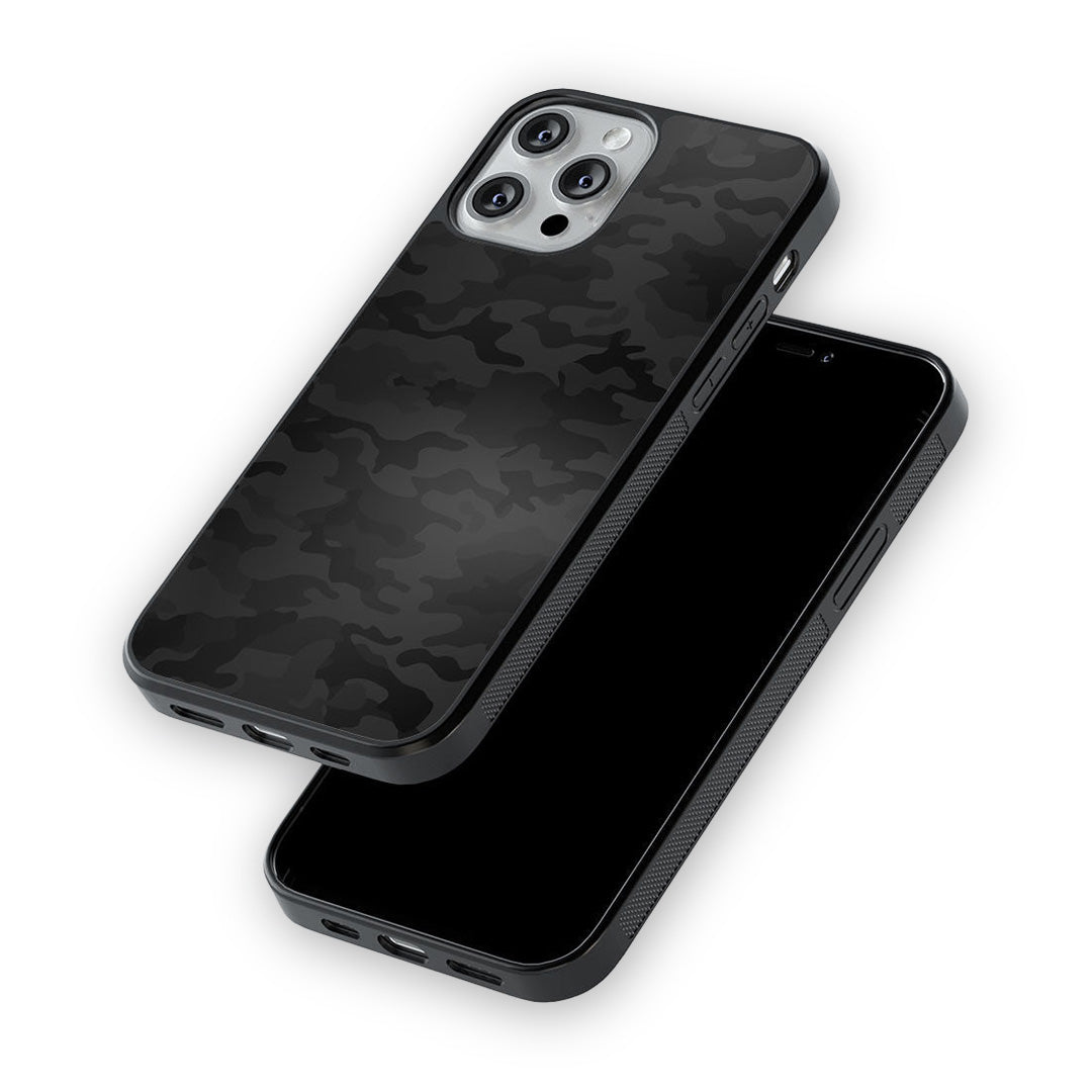 Camo Army Black Glass iPhone Case for iPhone 13 Pro | Macmerise