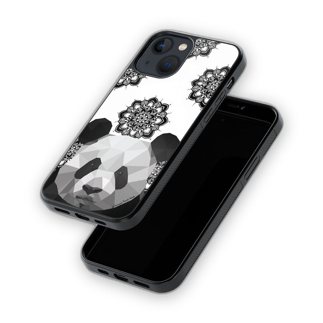 Panda Poly Glass iPhone Case for iPhone 13 Mini | Macmerise