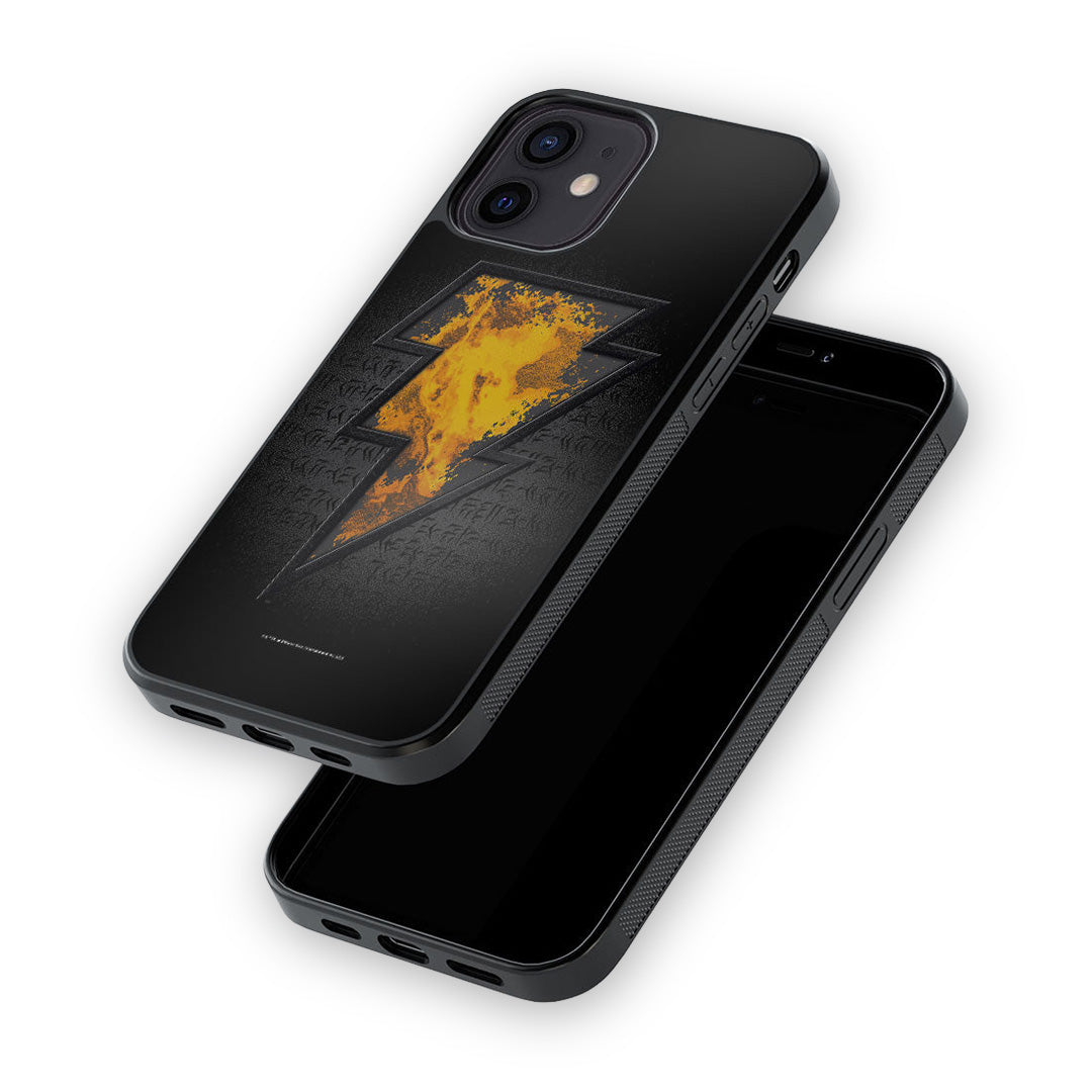 Black Thunder Glass iPhone Case for iPhone 12 | Macmerise