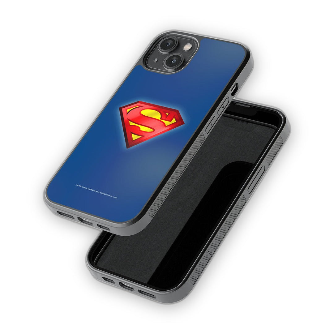 Logo Superman Glass iPhone Case for iPhone 14 | Macmerise