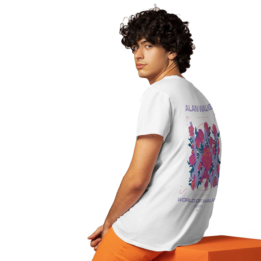 Alan Walker Melting Rose White T-Shirt - detail 3 view | Macmerise