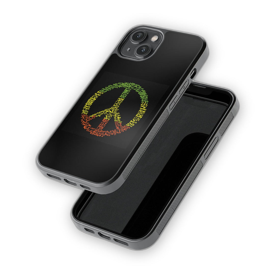 Symbol of Peace Glass iPhone Case for iPhone 14 | Macmerise