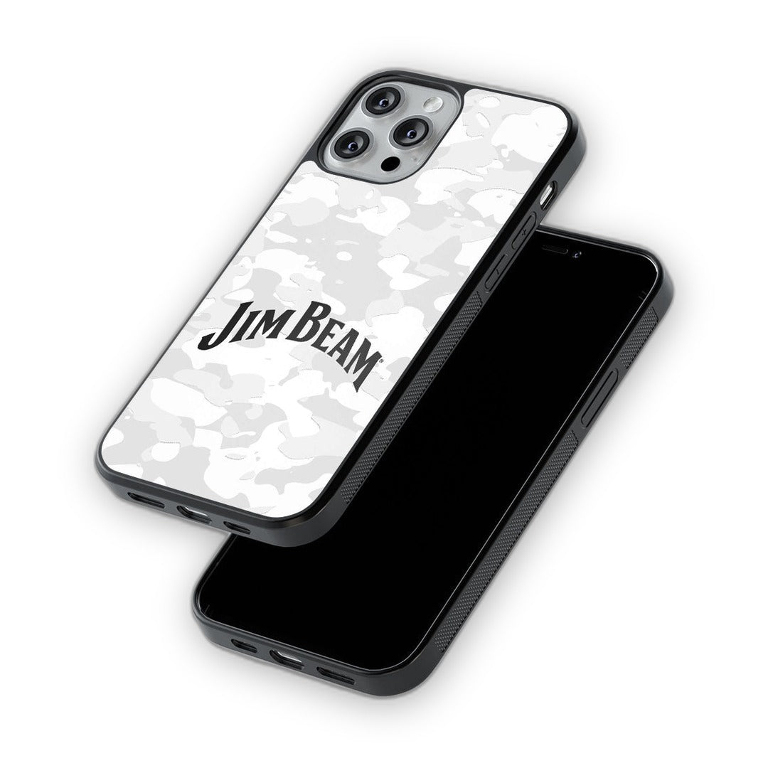 Jim Beam Camo iPhone 13 Pro Cover White - detail view | Macmerise