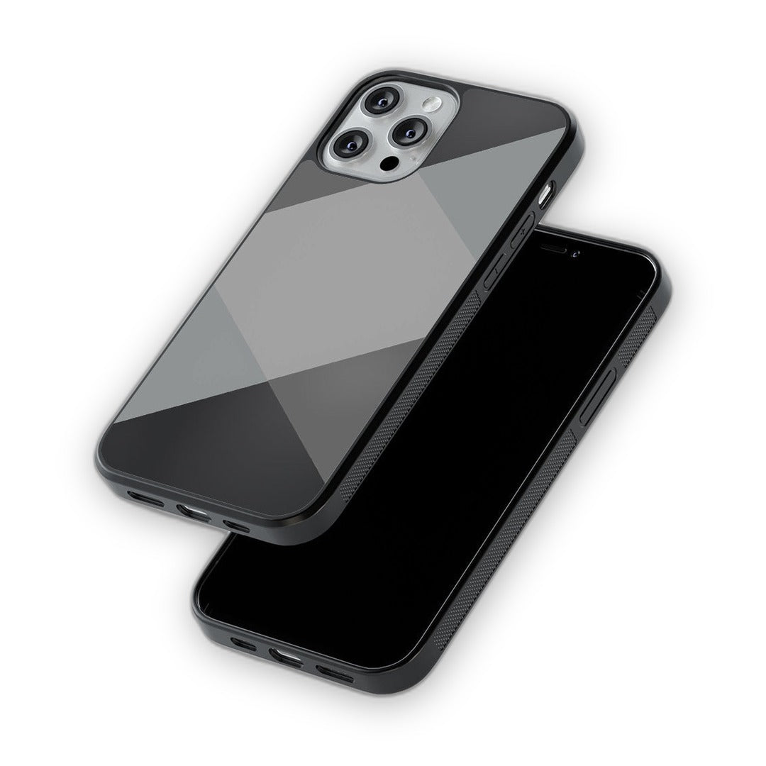 Criss Cross Grey Glass iPhone Case for iPhone 12 Pro | Macmerise
