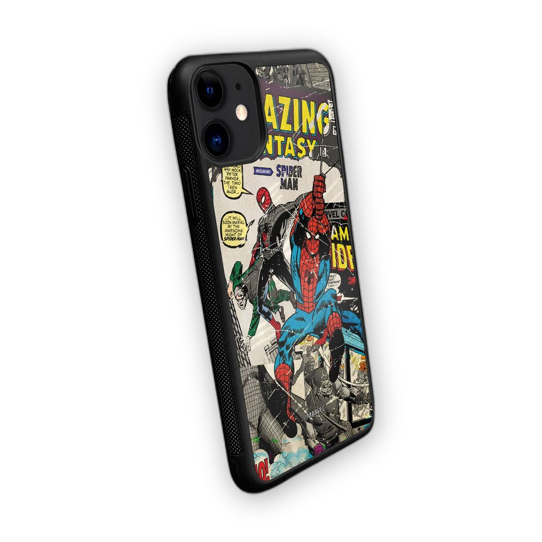Comic Spidey Glass iPhone Case for iPhone 11 | Macmerise