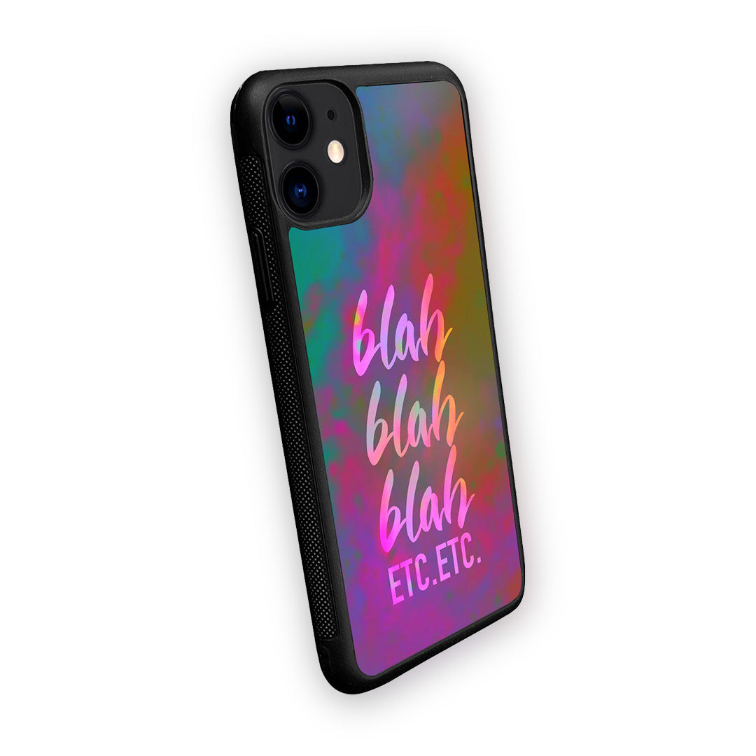 Blah Blah Glass iPhone Case for iPhone 11 | Macmerise