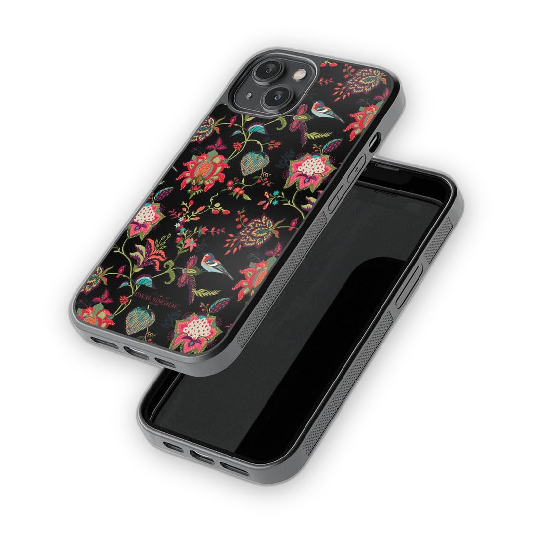 Payal Singhal Chidiya Black Glass iPhone Case for iPhone 14 | Macmerise