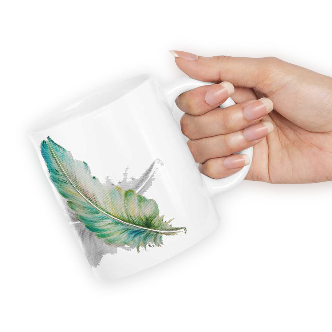 Sk Feather Art Coffee Mug | Macmerise