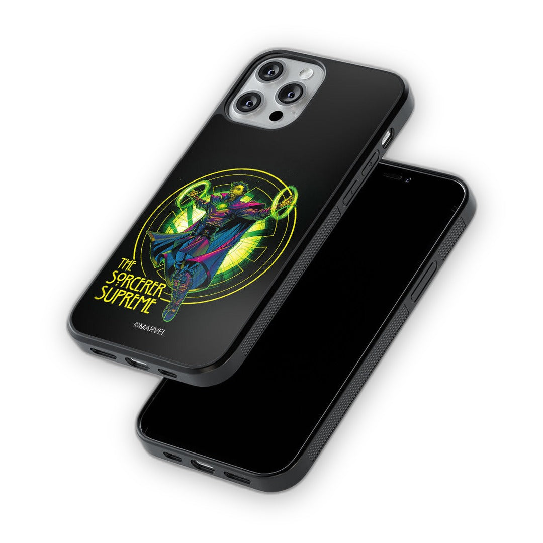Neon Sorcerer Supreme Glass iPhone Case for iPhone 13 Pro Max | Macmerise