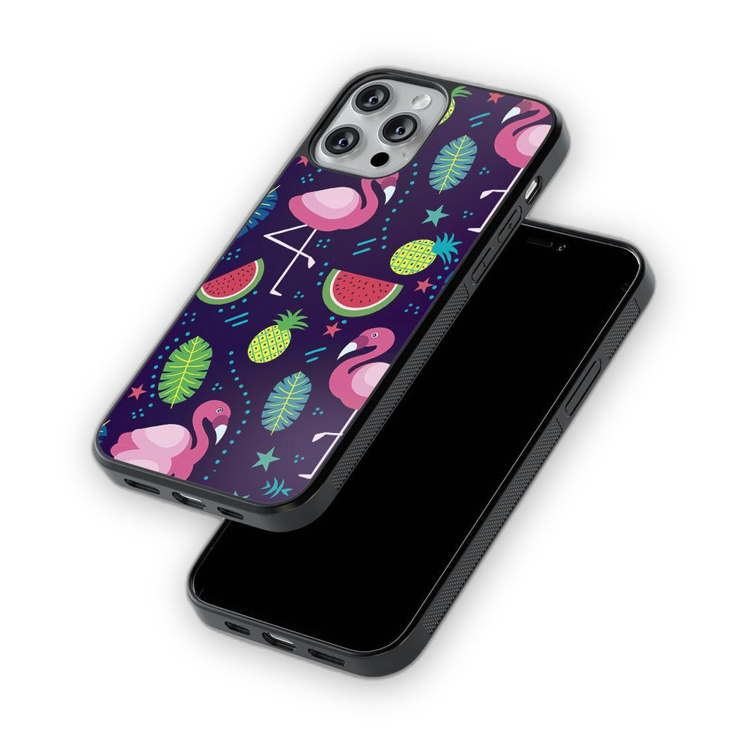 Flamingo Glass iPhone Case for iPhone 13 Pro Max | Macmerise