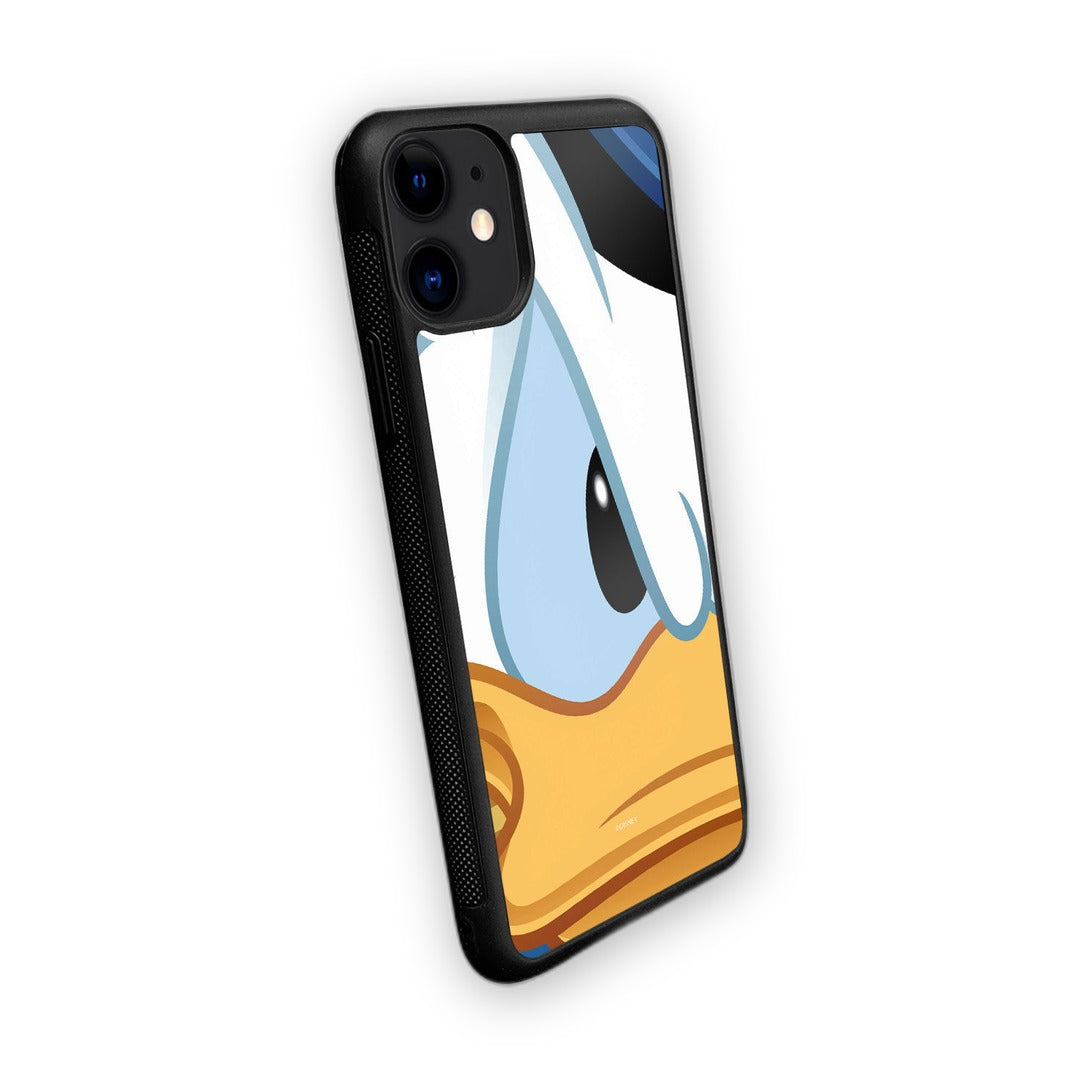 Zoom Up Donald Glass iPhone Case for iPhone 11 | Macmerise