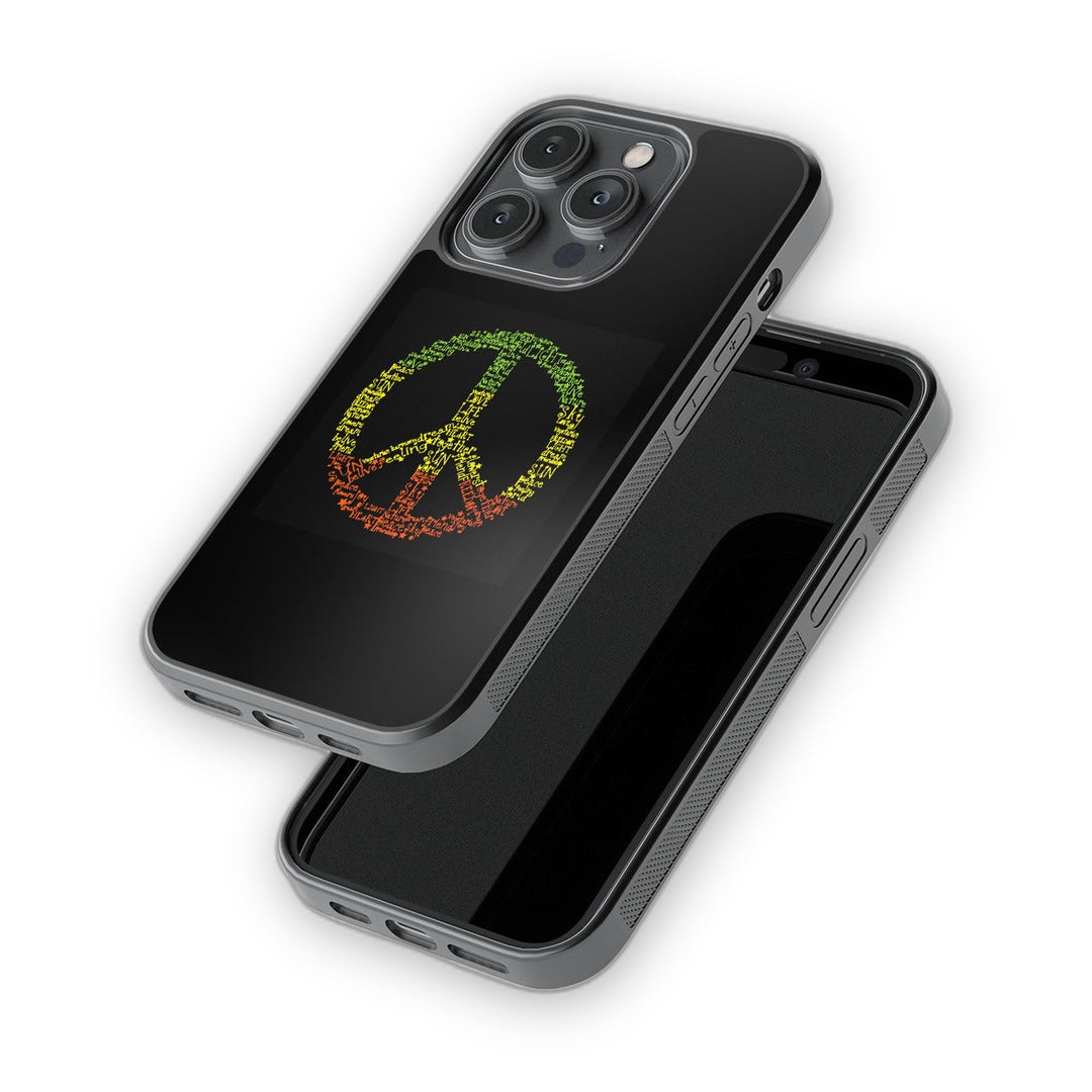 Symbol of Peace Glass iPhone Case for iPhone 14 Pro | Macmerise