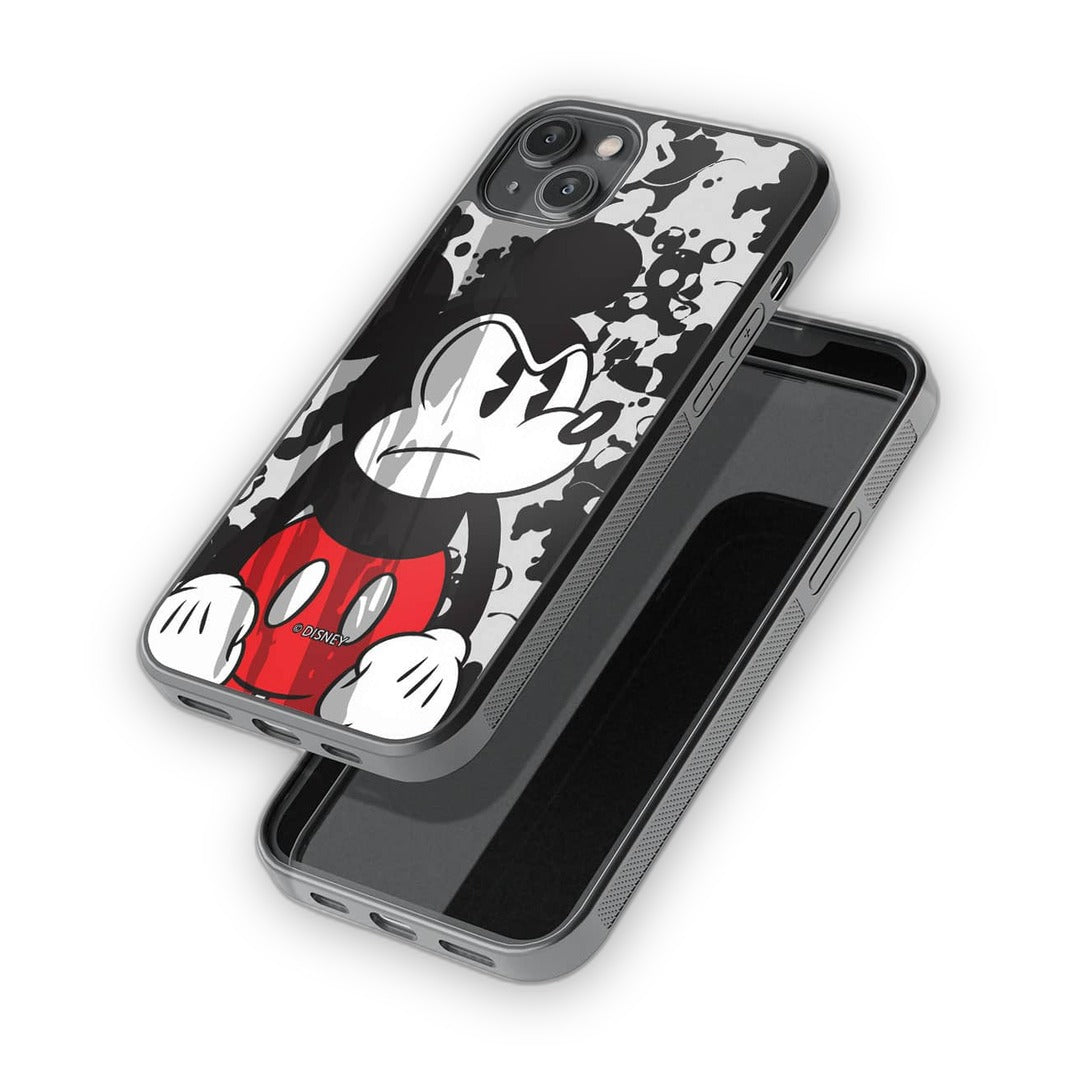 Grumpy Mickey Glass iPhone Case for iPhone 14 Plus | Macmerise