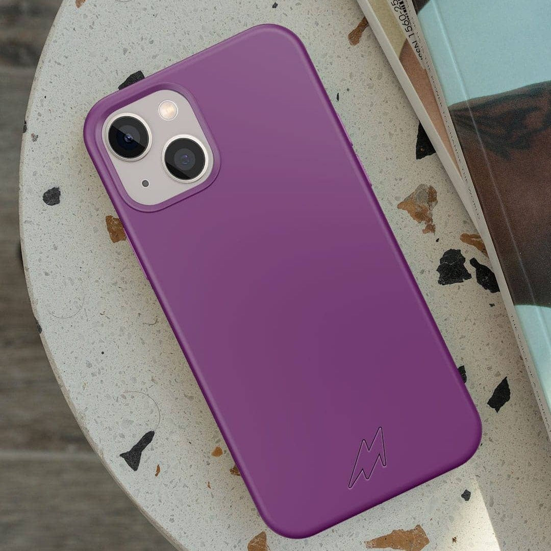 Basics iPhone 13 Mini Silicone Case Purple | Macmerise