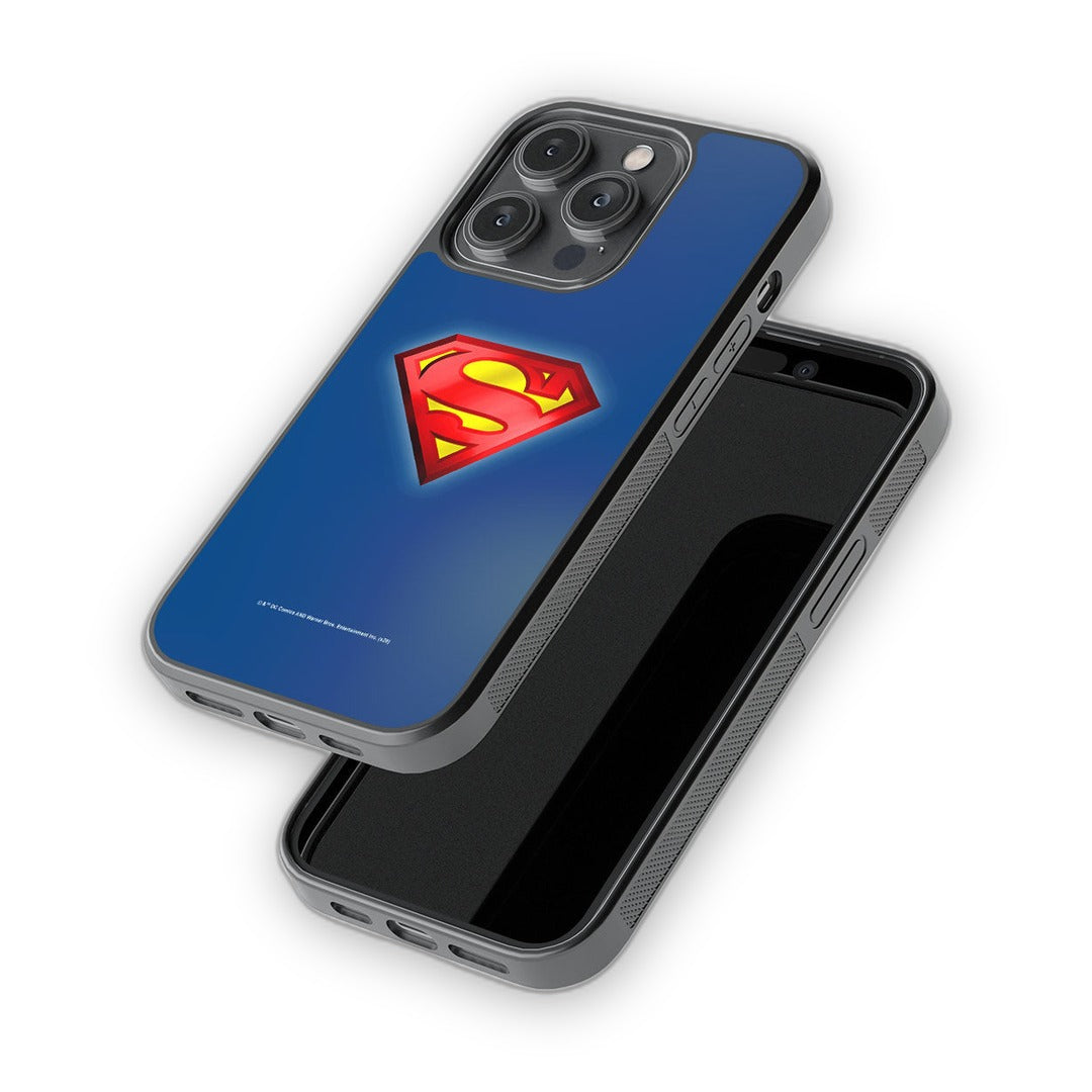 Logo Superman Glass iPhone Case for iPhone 14 Pro | Macmerise