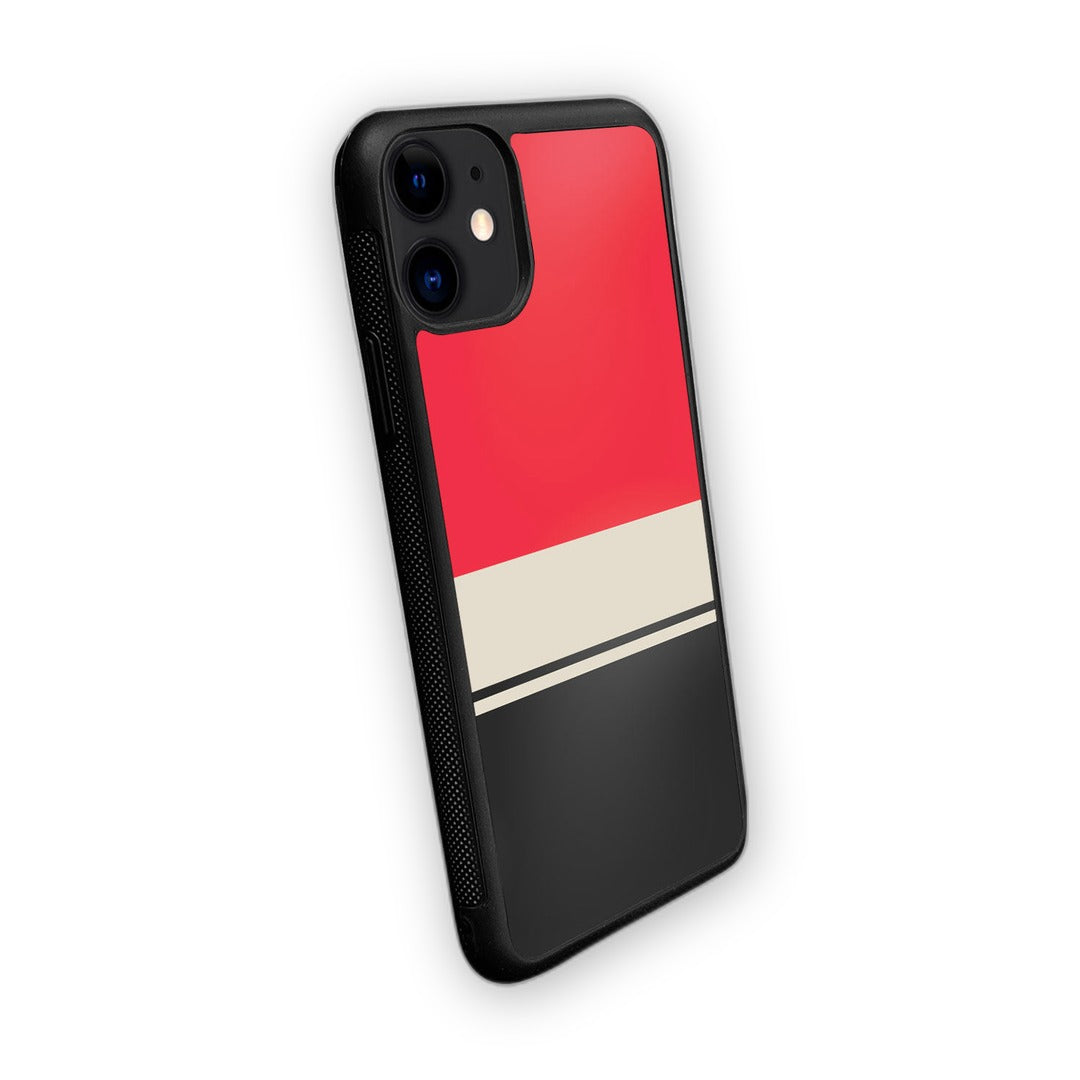 Racecar Stripes Glass iPhone Case for iPhone 11 | Macmerise