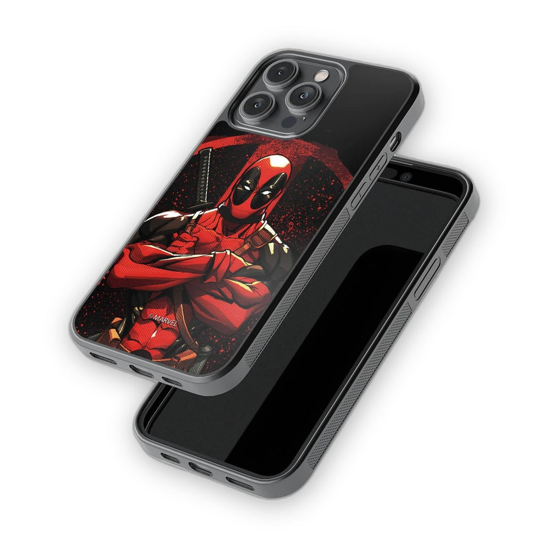 Deadpool Stance Glass iPhone Case for iPhone 14 Pro Max | Macmerise