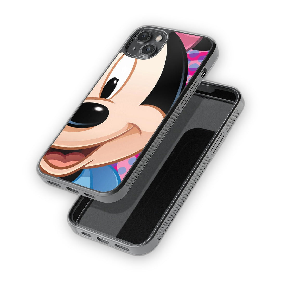 Zoom Up Minnie Glass iPhone Case for iPhone 14 Plus | Macmerise