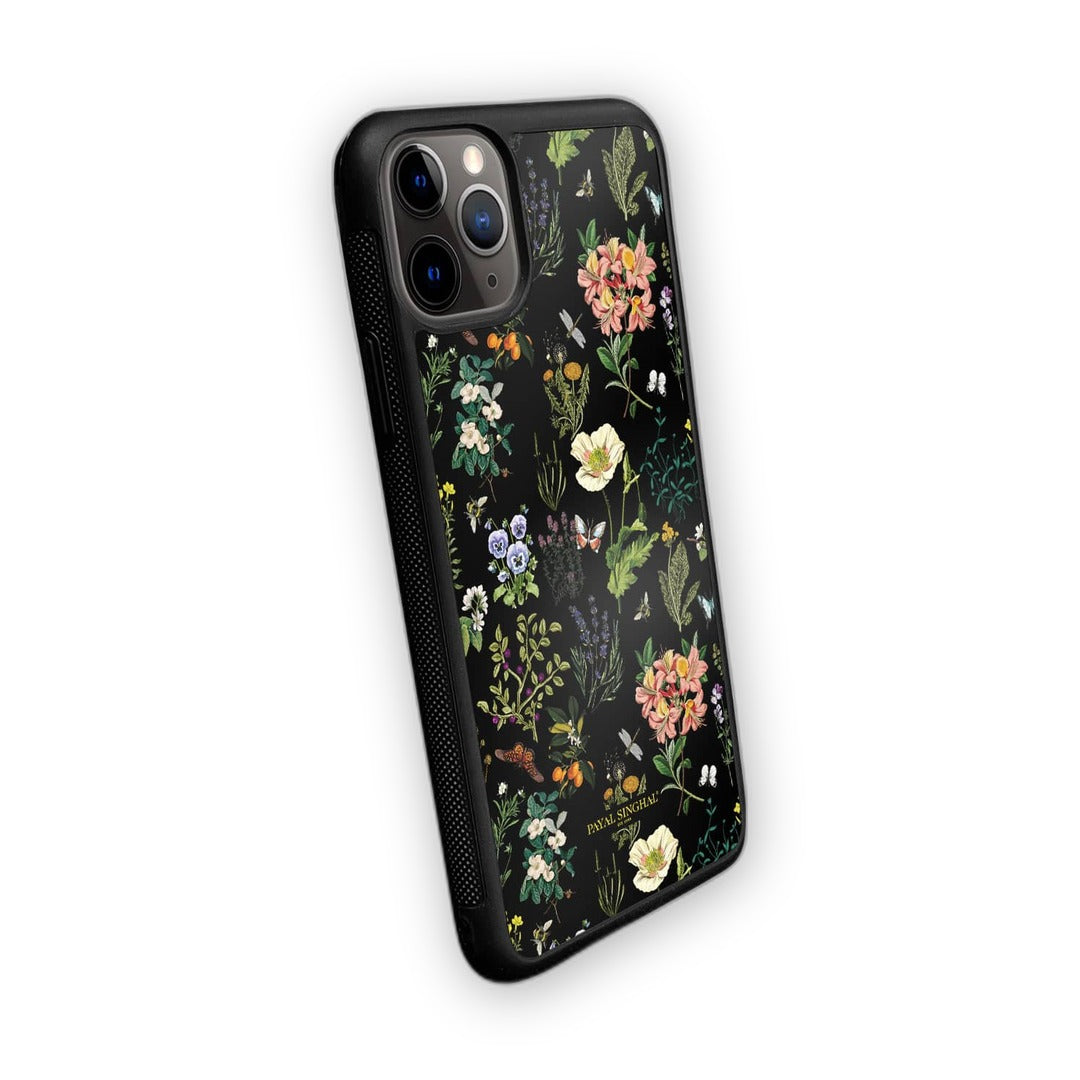 Payal Singhal Titli Black Glass iPhone Case for iPhone 11 Pro Max | Macmerise