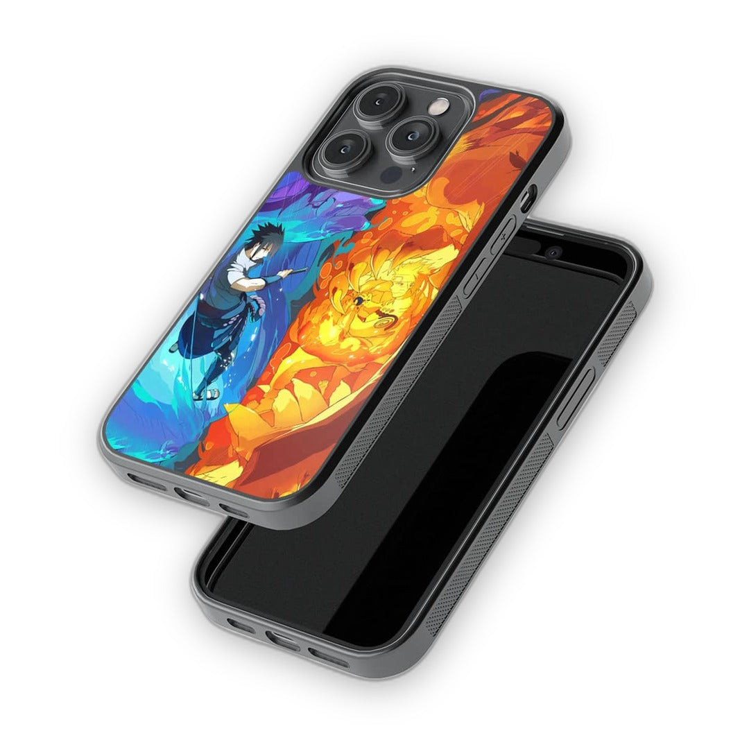 Susanoo Vs Kurama Glass iPhone Case for iPhone 14 Pro | Macmerise