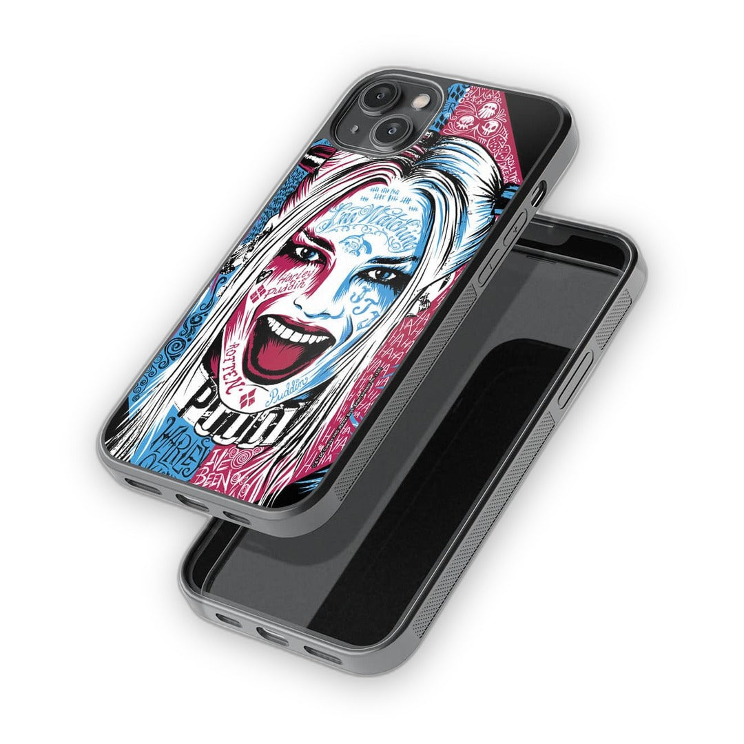 Wicked Harley Quinn Glass iPhone Case for iPhone 14 Plus | Macmerise