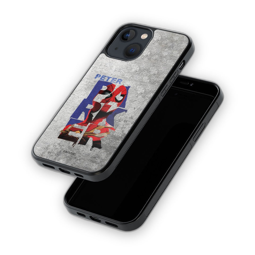 Peter Parker Grunge Glass iPhone Case for iPhone 13 | Macmerise