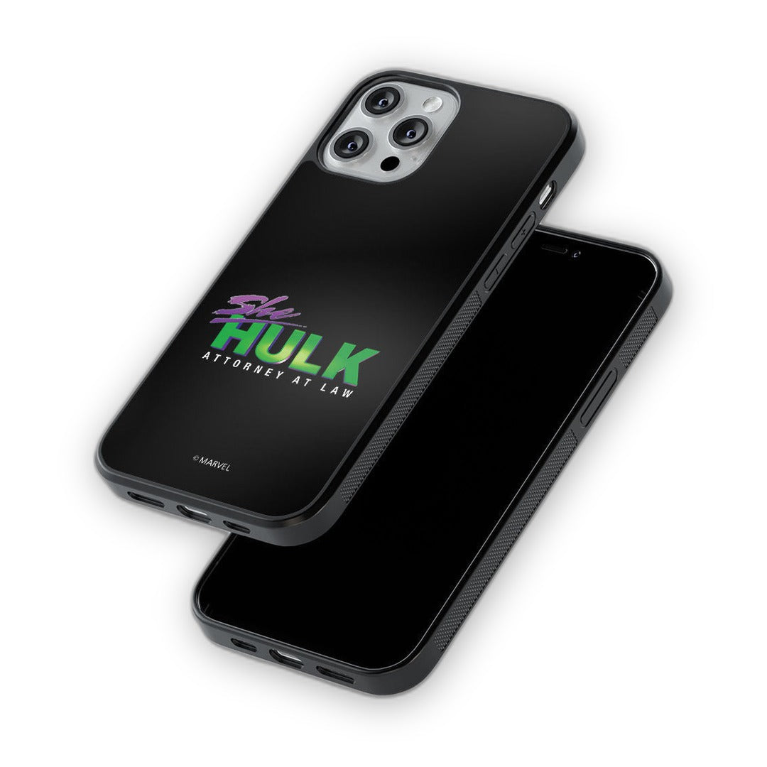 She Hulk Logo Reveal Glass iPhone Case for iPhone 13 Pro | Macmerise
