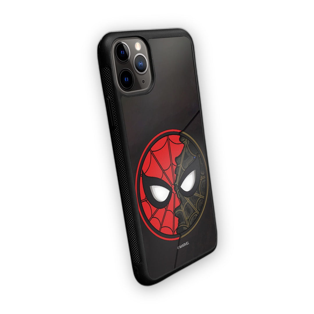 Two Face Spidey Glass iPhone Case for iPhone 11 Pro Max | Macmerise