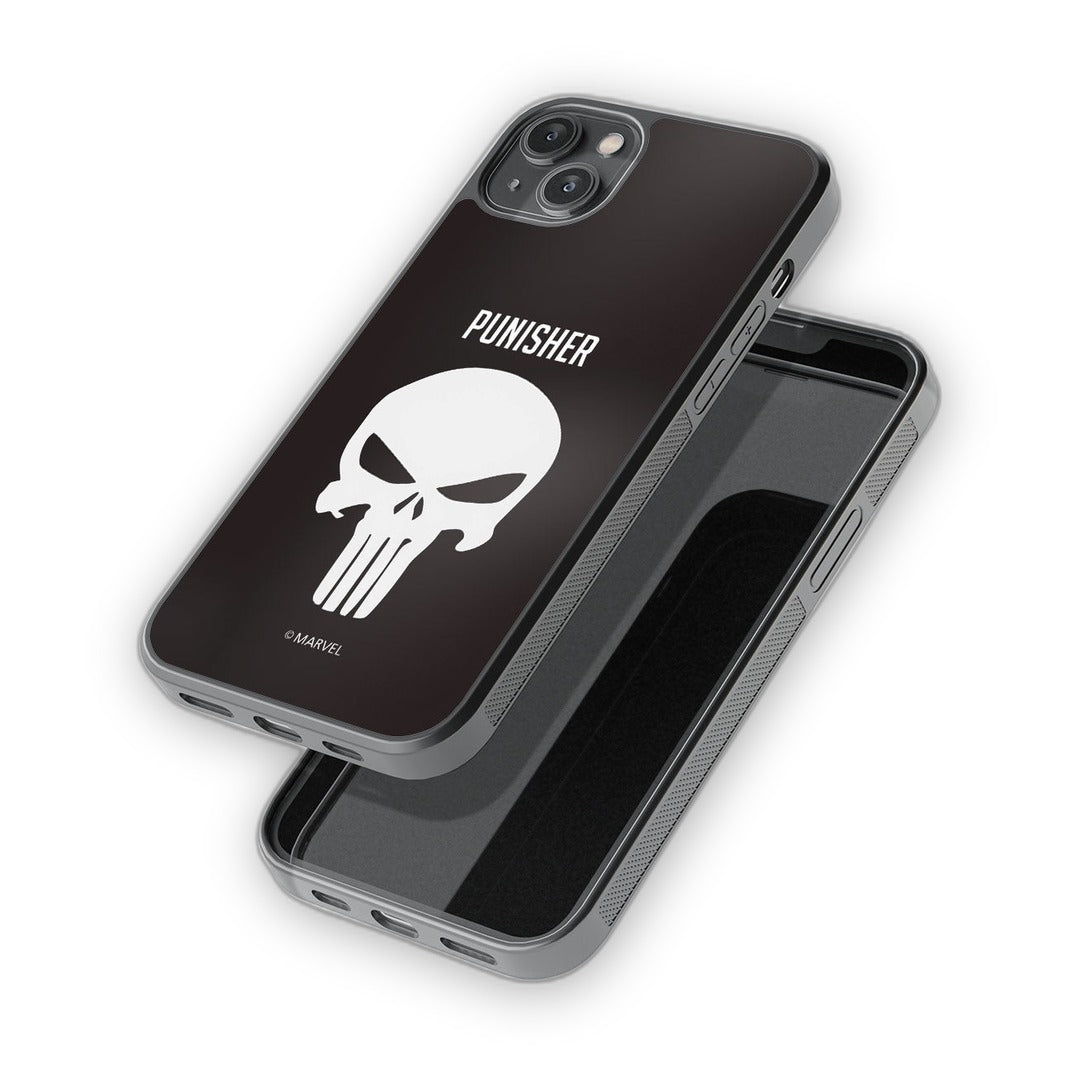 Punisher Symbol Glass iPhone Case for iPhone 14 Plus | Macmerise
