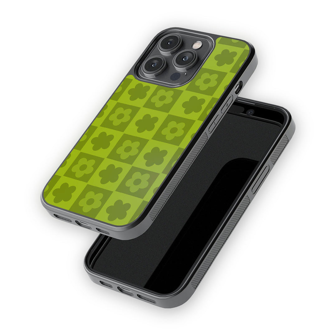 Blossom Bliss Green Glass iPhone Case for iPhone 14 Pro | Macmerise