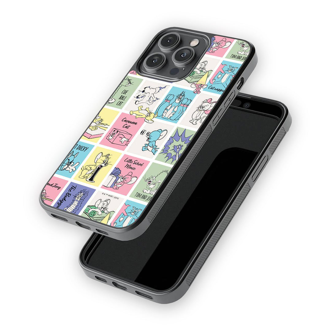 Cat Chase Glass iPhone Case for iPhone 14 Pro Max | Macmerise