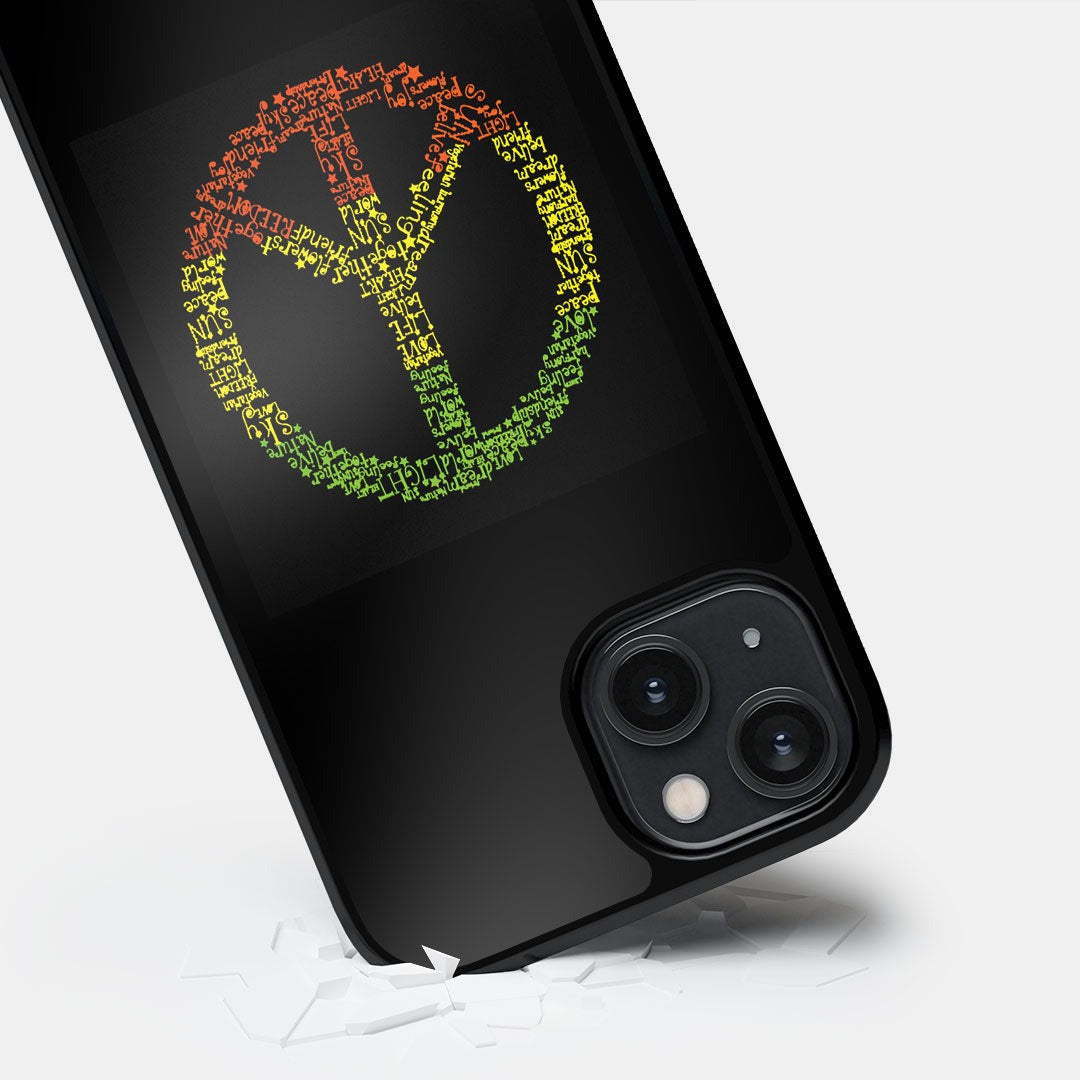 Symbol of Peace Glass iPhone Case for iPhone 14 | Macmerise