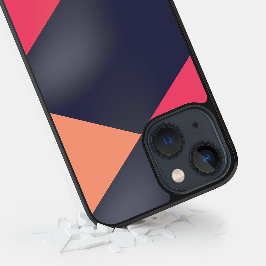 Criss Cross Pink Glass iPhone Case for iPhone 13 | Macmerise