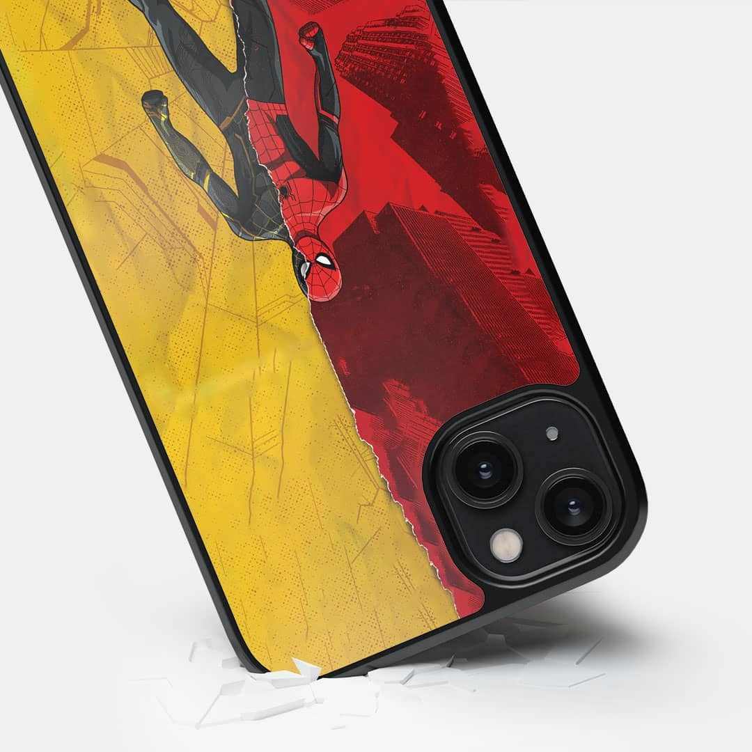 Peter Black and Gold Glass iPhone Case for iPhone 14 Plus | Macmerise