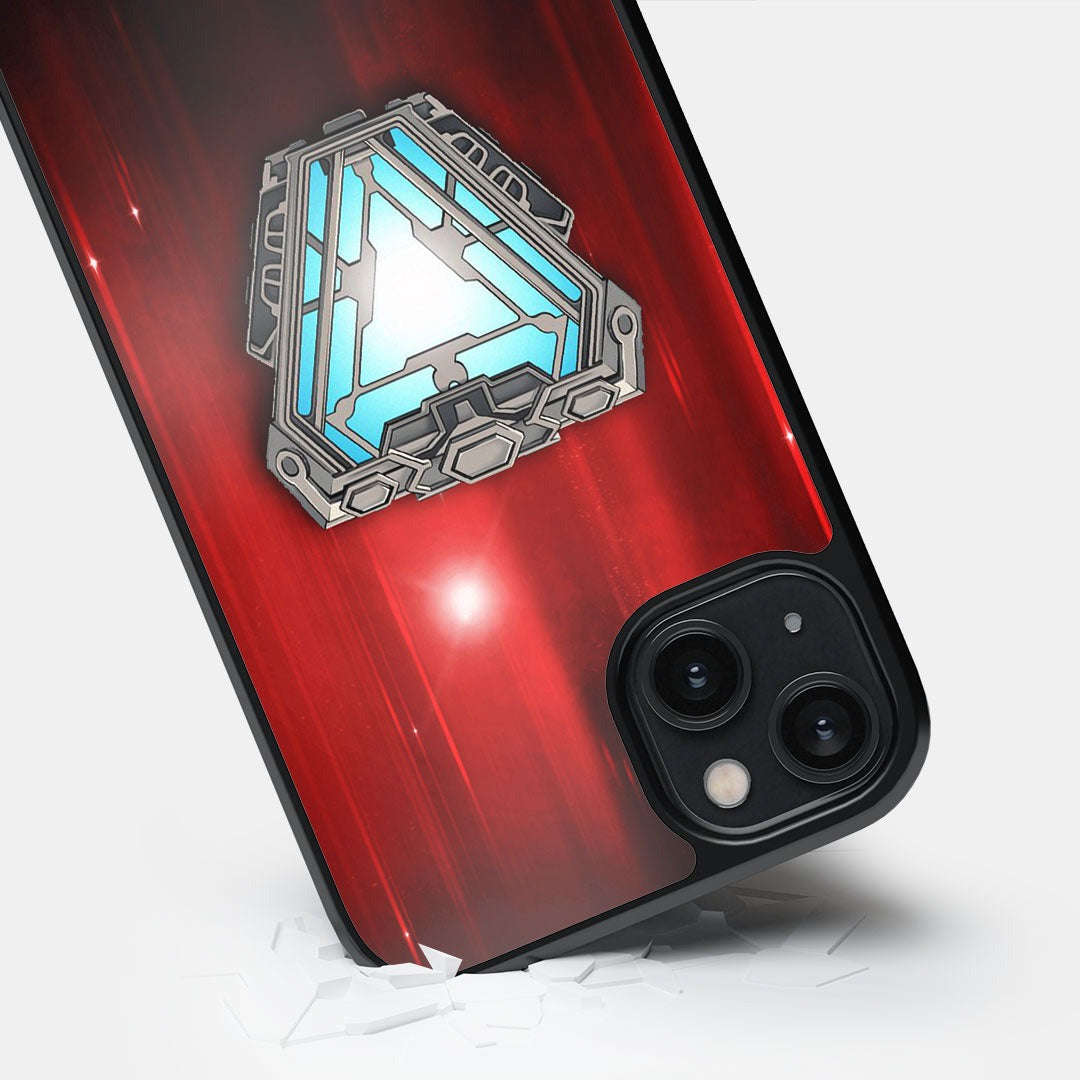 Iron Man Infinity Arc Reactor Glass iPhone Case for iPhone 14 Plus | Macmerise