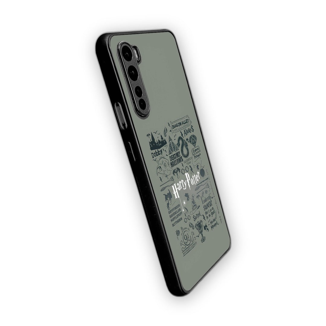 Harry Potter Infographic Grey Phone Case for OnePlus Nord | Macmerise