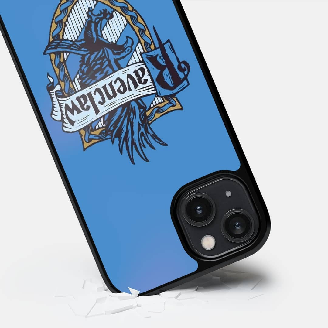 Crest Ravenclaw Glass iPhone Case for iPhone 14 | Macmerise