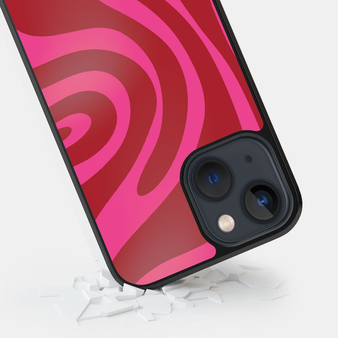 Wavy Whimsy Glass iPhone Case for iPhone 13 | Macmerise