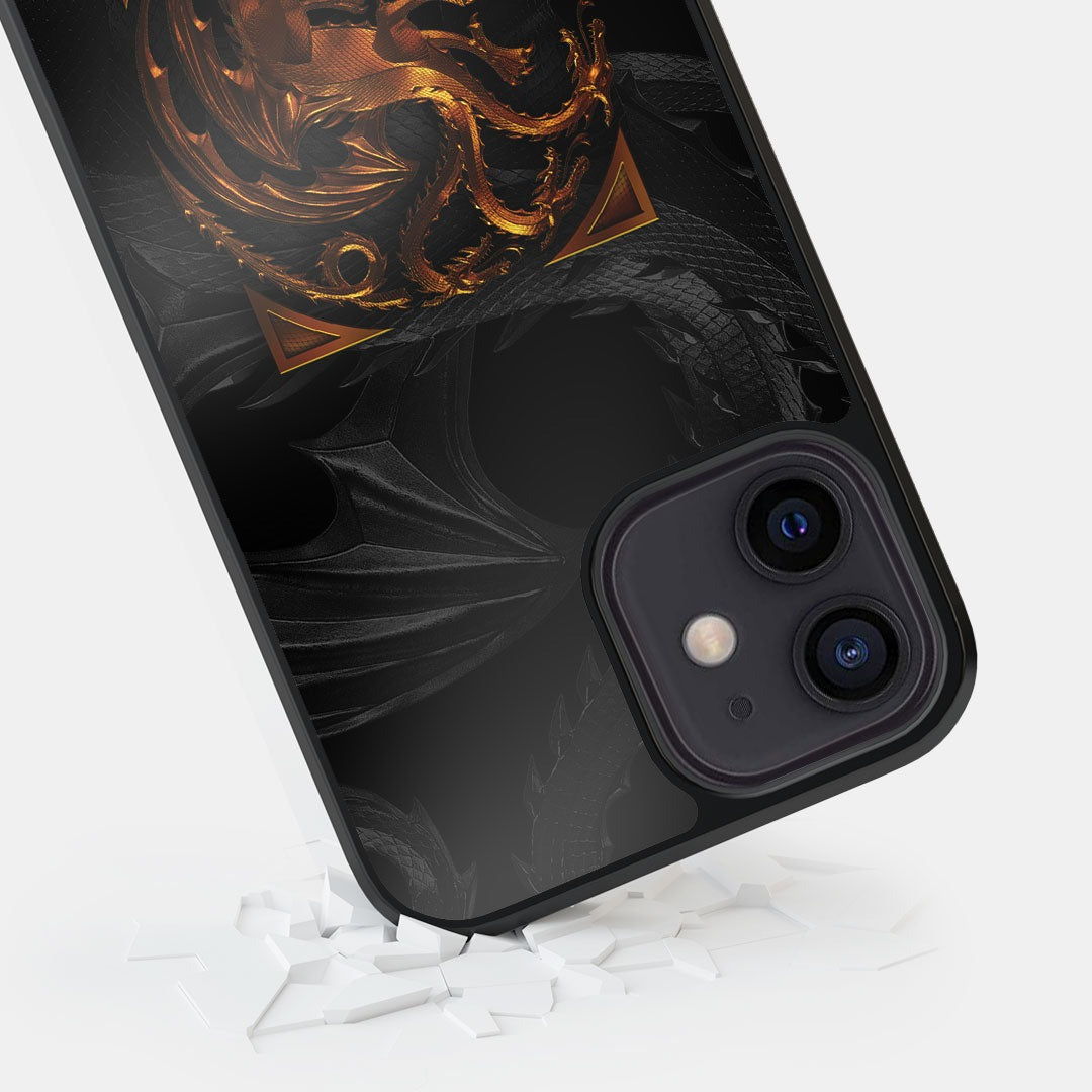 Fire and Blood Glass iPhone Case for iPhone 12 | Macmerise